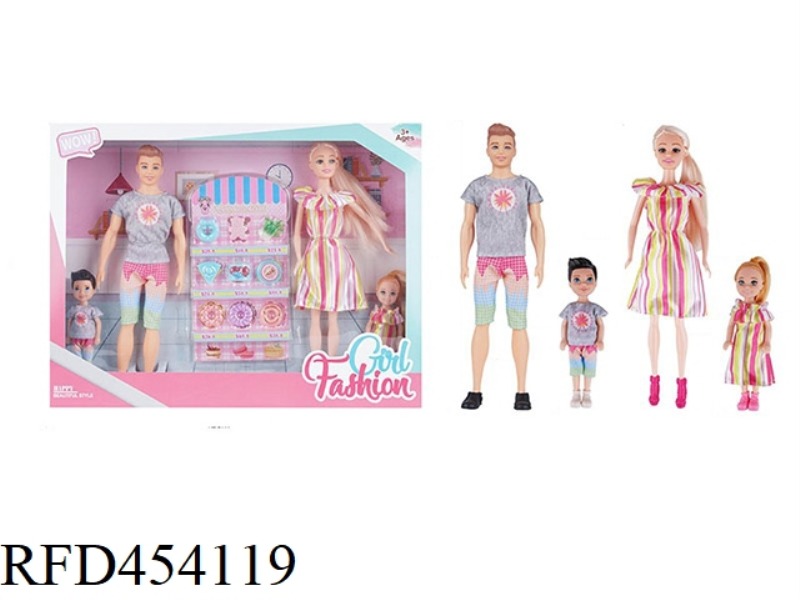 11.5 INCH SOLID BODY LIVE FASHION DRESS BARBIE AND 11.5 INCH SOLID BODY MAN BARBIE WITH 7 INCH SOLID