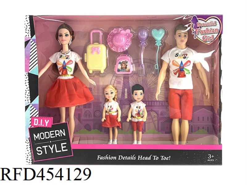 11.5 INCH LIVE BODY FASHION DRESS BARBIE AND 11.5 INCH LIVE BODY MAN BARBIE WITH 7 INCH SOLID BODY L