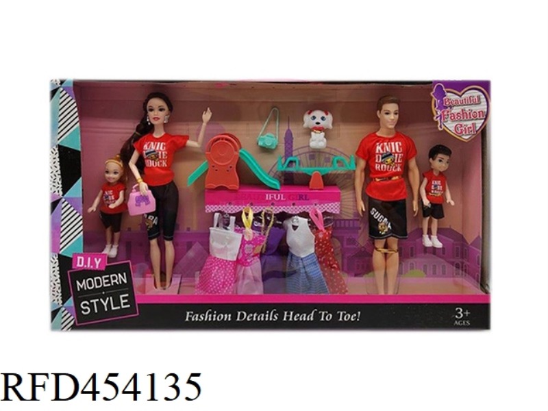 11.5 INCH SOLID BODY 9 JOINT FASHION SKIRT BARBIE AND 11.5 INCH SOLID BODY LIVE HAND MAN BARBIE WITH