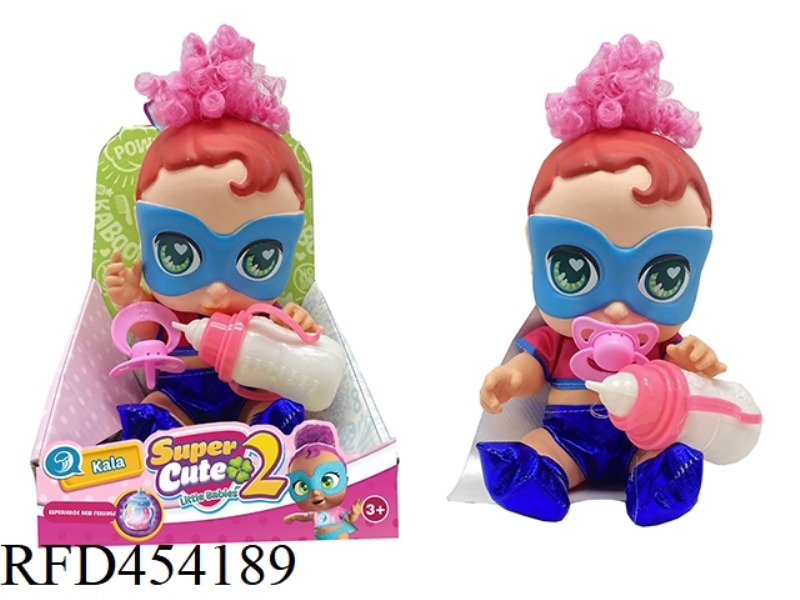 14 INCH VINYL TAPE COLORFUL LIGHT MUSIC DOLL, DC BABY