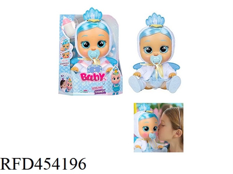 PLUSH PEACOCK ANGEL-9TH GENERATION 14 INCH VINYL CRYING DOLL