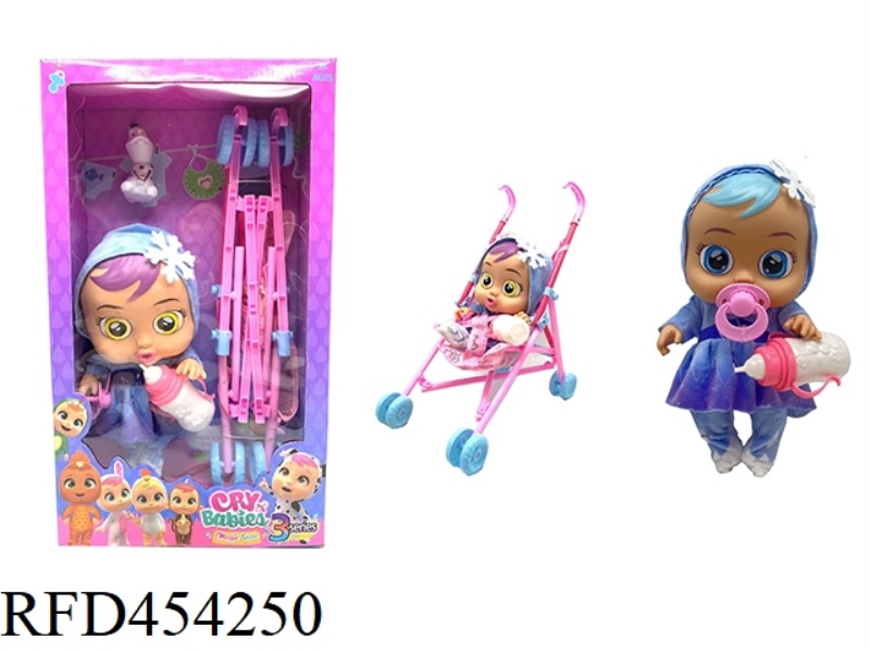 14 INCH VINYL CRYING DOLL CAN DRINK WATER AND SHED TEARS