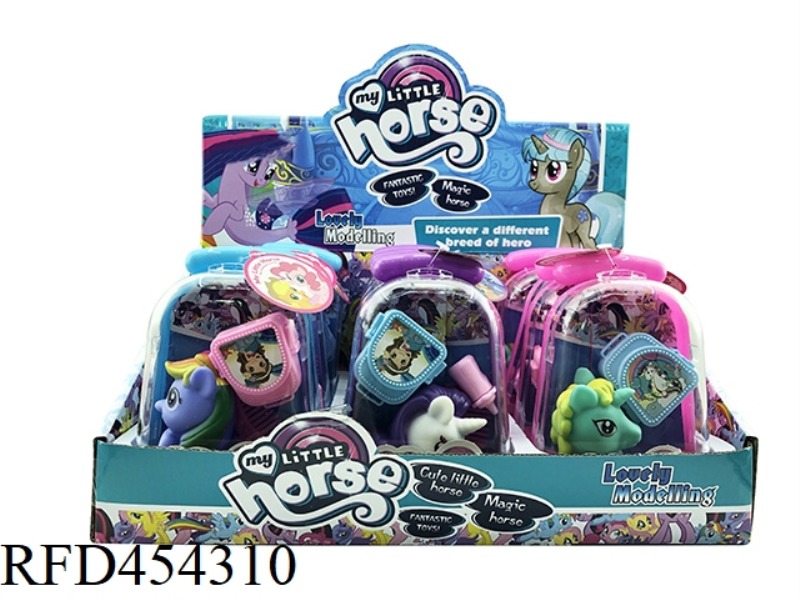 TROLLEY BOX FINGER HORSE / ENAMEL 12PCS