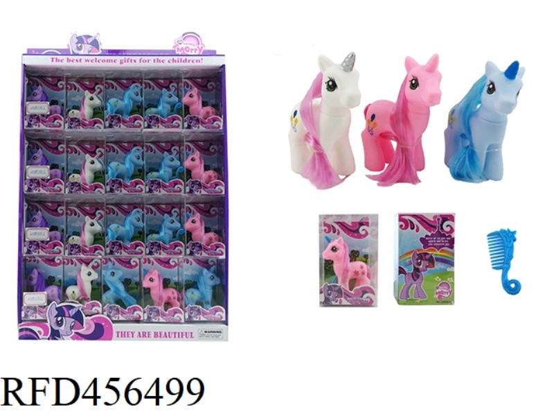 ONE HORNED PONY WITH COMB 20PCS
