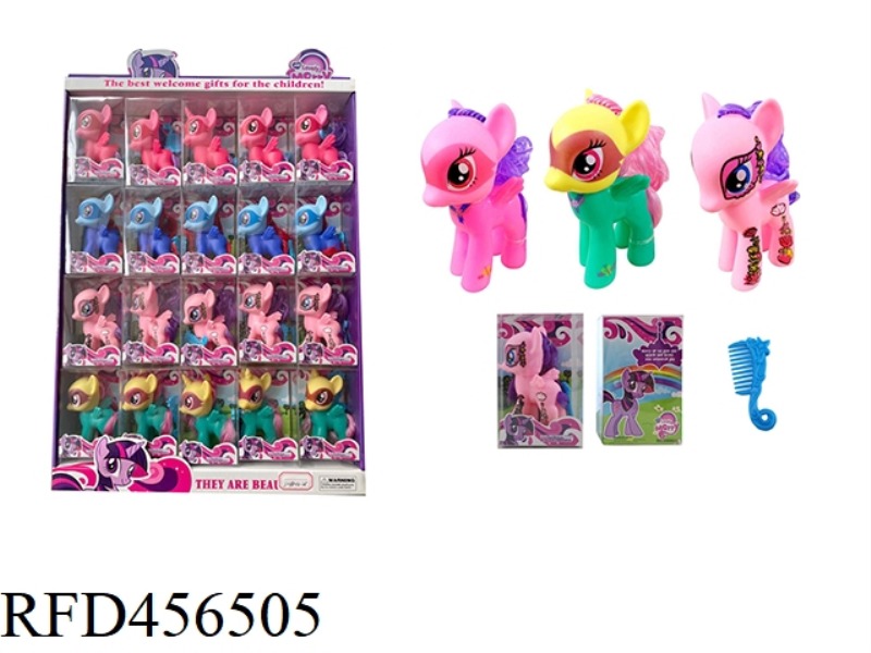 COLOR HORSE COMBS 20PCS