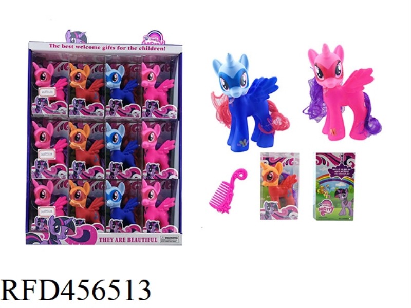 COLOR HORSE COMBS 12PCS
