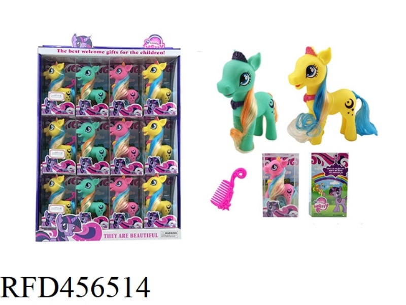 CROWN PONY WITH COMB 12PCS