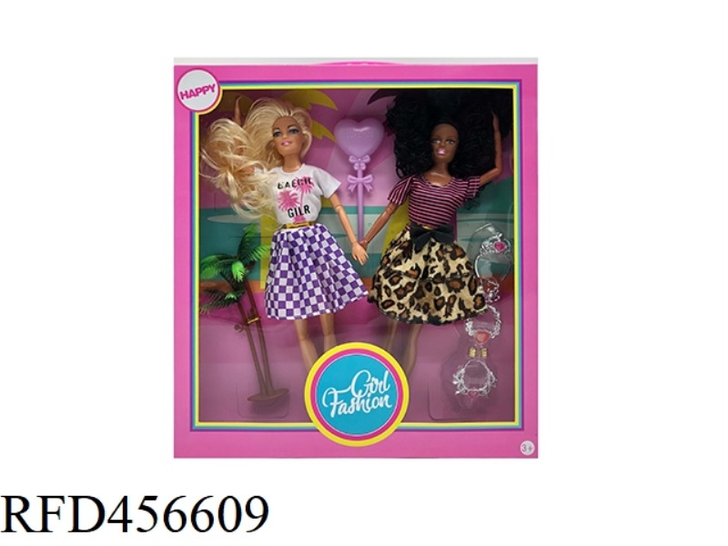 11.5-INCH MULTI JOINT DOUBLE BARBIE DOLL WITH BLACK THEME