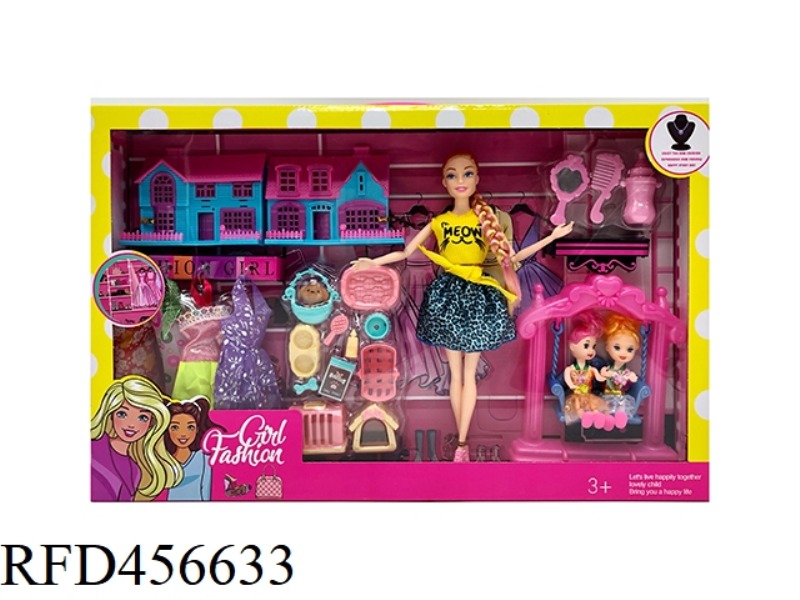 11.5-INCH MULTI JOINT BARBIE DOLL WITH VILLA PARK THEME