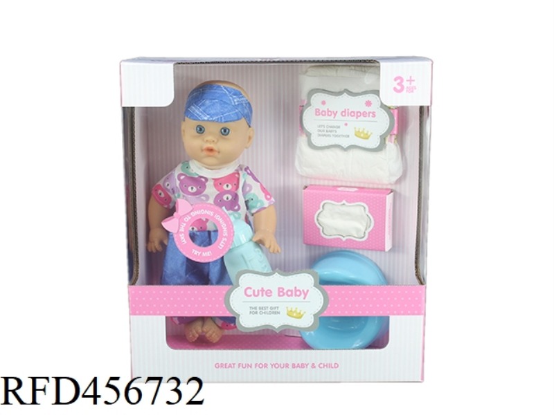 12 INCH DOLL 30.5CM PLASTIC LINED HEAD BLOW BOTTLE BODY