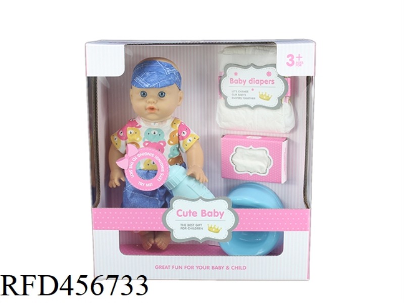 12 INCH DOLL 30.5CM PLASTIC LINED HEAD BLOW BOTTLE BODY