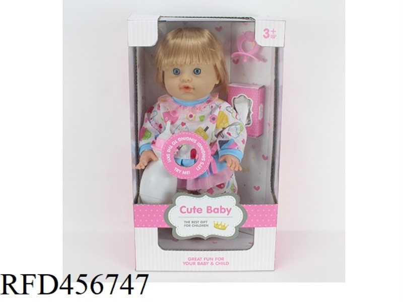 30.5CM12 INCH DOLL 6 TONE IC DRINK WATER PEE