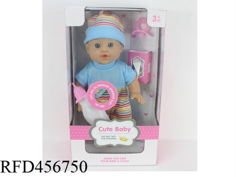 30.5CM12 INCH DOLL 6 TONE IC DRINK WATER PEE