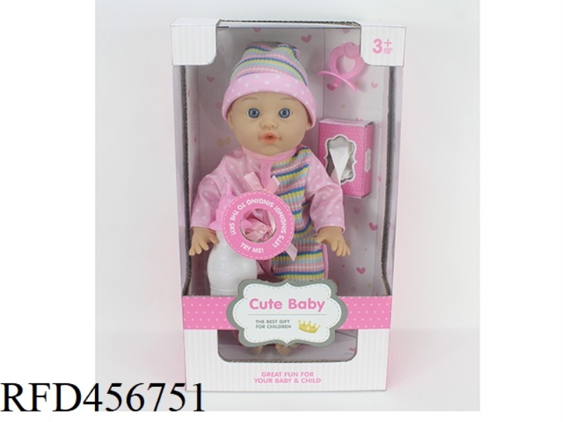 30.5CM12 INCH DOLL 6 TONE IC DRINK WATER PEE
