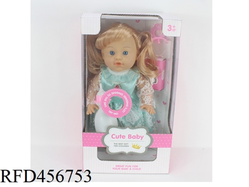 30.5CM12 INCH DOLL 6 TONE IC DRINK WATER PEE