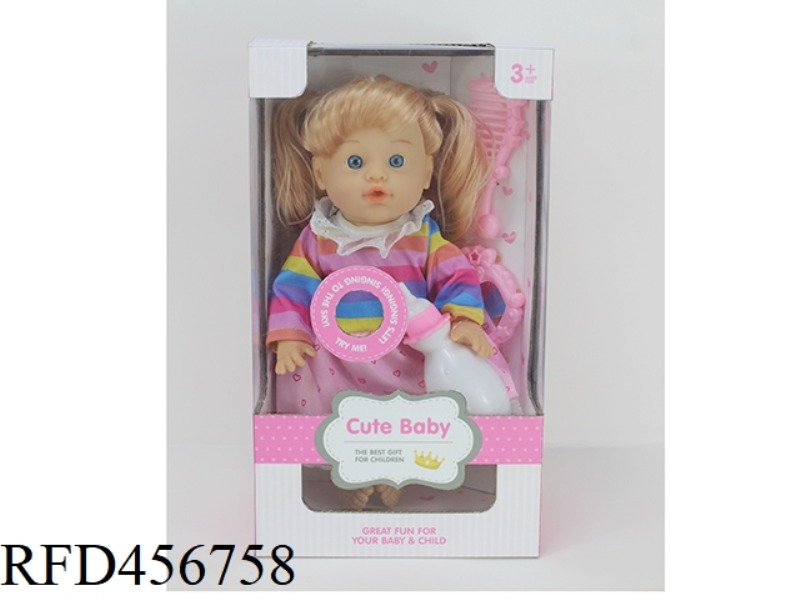 30.5CM12 INCH DOLL 6 TONE IC DRINK WATER PEE