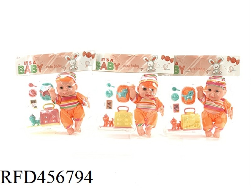 8 INCH VINYL SIMULATION DOLL WITH ACTION SUIT BLISTER SHEET
