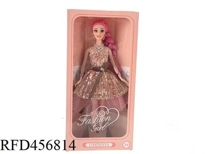 11 INCH 5 JOINT HEMP BRAID DRESS BARBIE DOLL