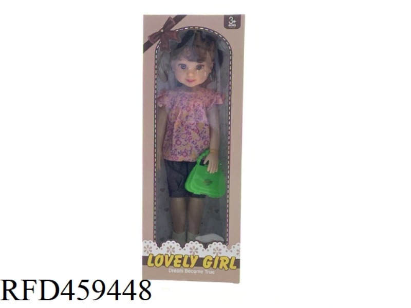 18 INCH EMPTY DOLL WITH ACCESSORIES