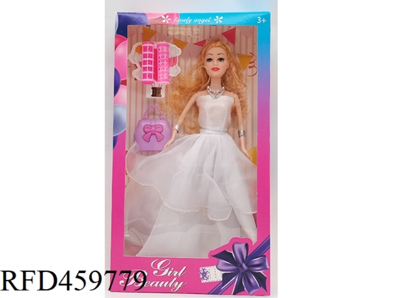11.5-INCH ARTICULATED SOLID DRESS FASHION BARBIE BELT DOUBLE CLIP + BRACELET + BAG + NECKLACE
