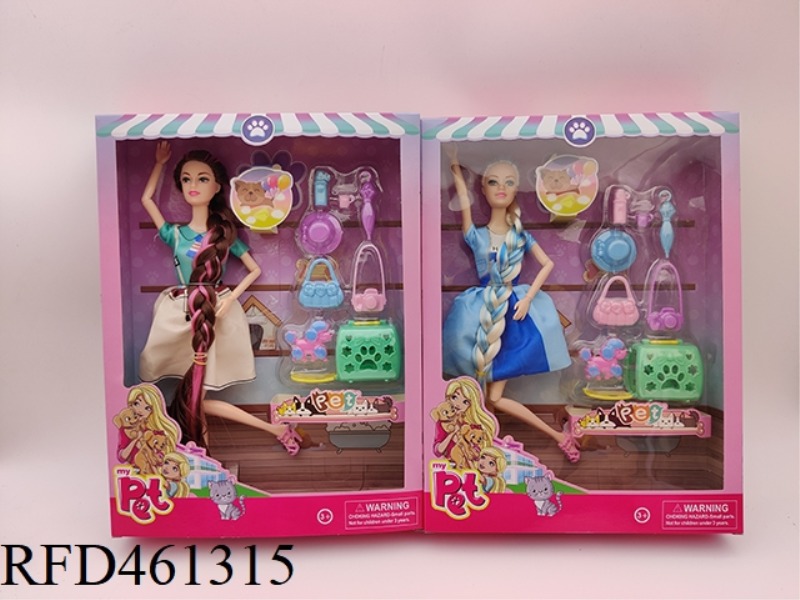 11 INCH SOLID 11 JOINT BARBIE + 2 TYPES OF BLISTER ACCESSORIES