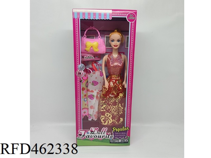 11.5 INCH FULL-SIZE PONYTAIL BARBIE HANDBAG