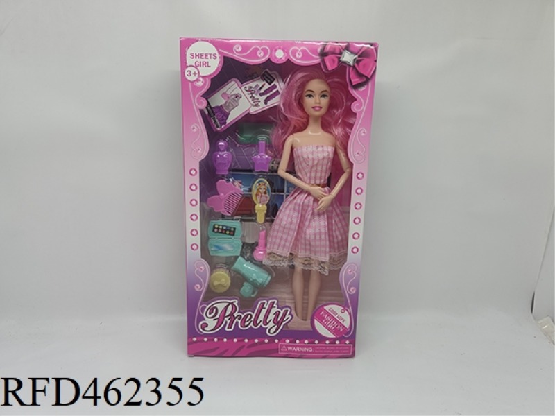 11.5-INCH SOLID JOINT BARBIE DOLL HOME CHANGING GIFT BOX