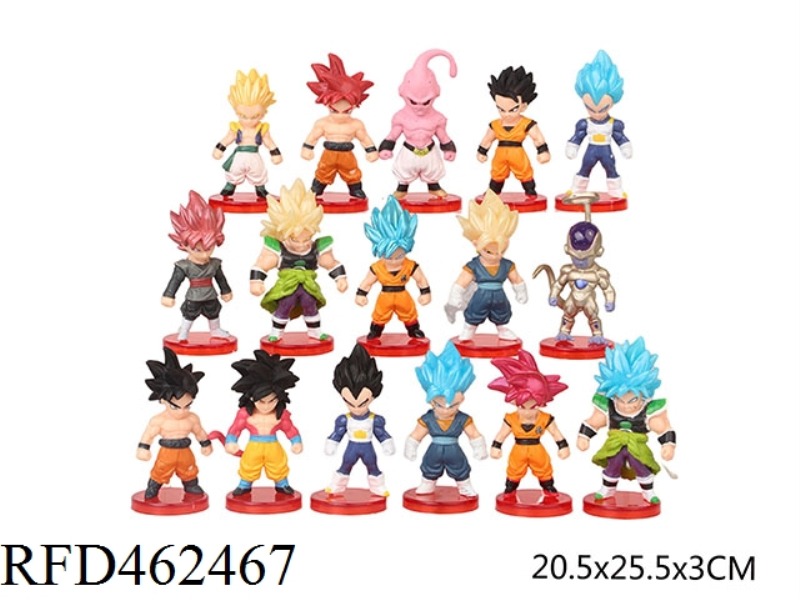 16 2.8-INCH DRAGON BALL DOLLS IN A BAG