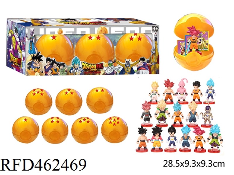 3 PIECES OF 9.3CM DRAGON BALL