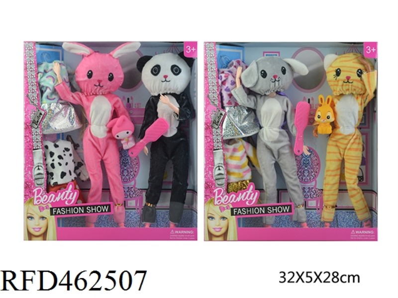 11.5-INCH ANIMAL CHANGING BARBIE WITH SMALL ANIMAL COMB (2 CHANGING)