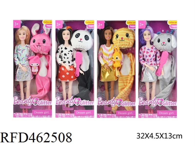 11.5-INCH ANIMAL CHANGING BARBIE WITH SMALL ANIMAL COMB (4 CHANGING)