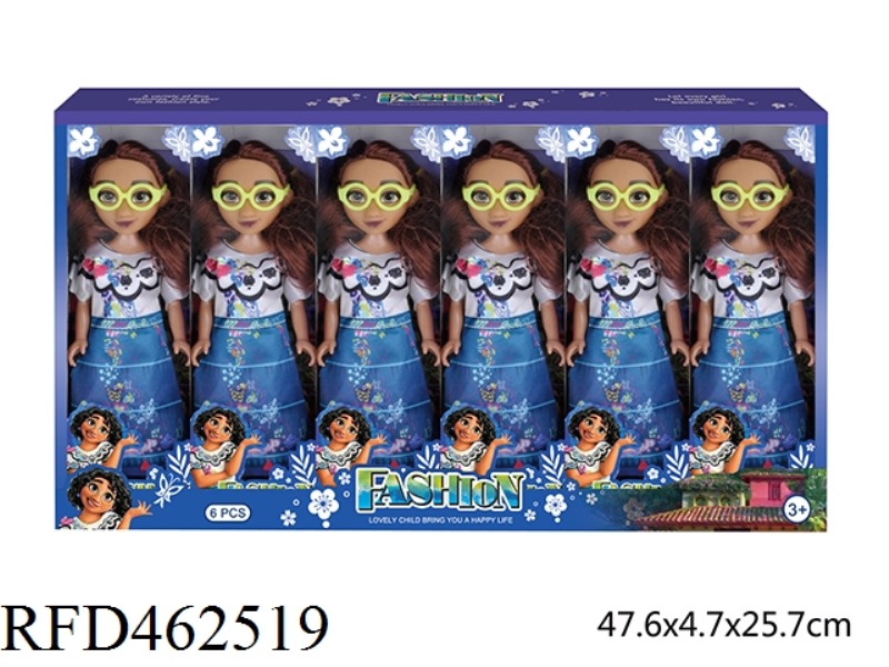 9-INCH REAL ENCANTO MAGIC HOUSE FULL OF 6 MIRABEL DOLLS