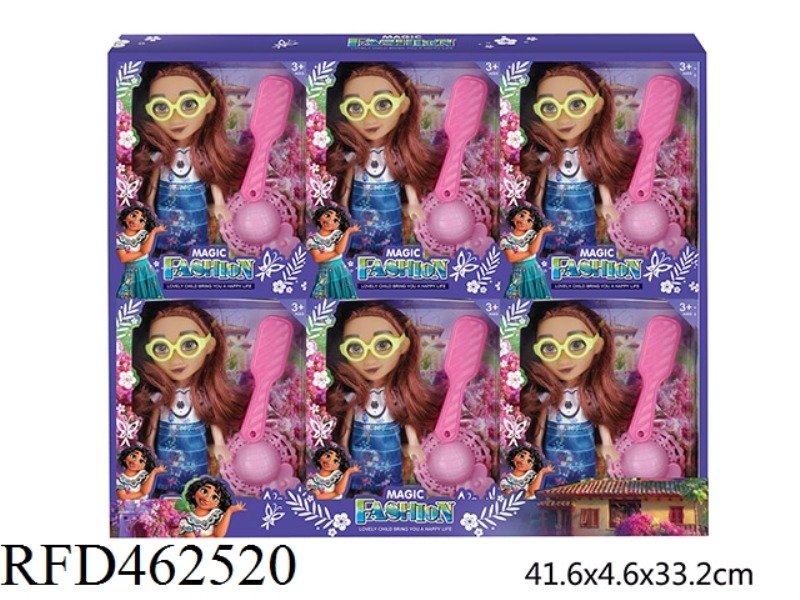 6-INCH BODY + ACCESSORIES MAGIC HOUSE FULL OF 6 MIRABEL DOLLS
