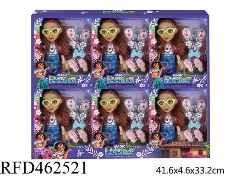6-INCH BODY + ACCESSORIES MAGIC HOUSE FULL OF 6 MIRABEL DOLLS