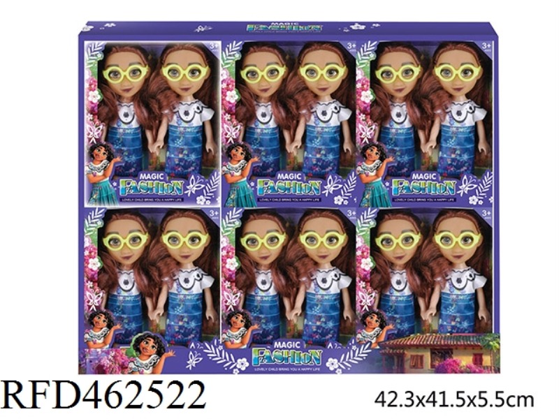 6-INCH REAL DOUBLE MAGIC HOUSE FULL OF MIRABEL DOLLS 6 BOXES