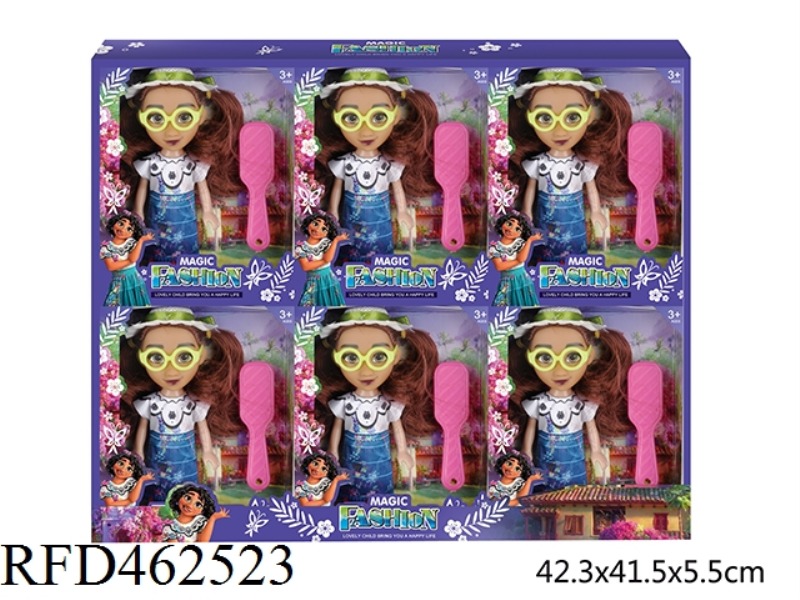 6-INCH BODY + ACCESSORIES MAGIC HOUSE FULL OF 6 MIRABEL DOLLS