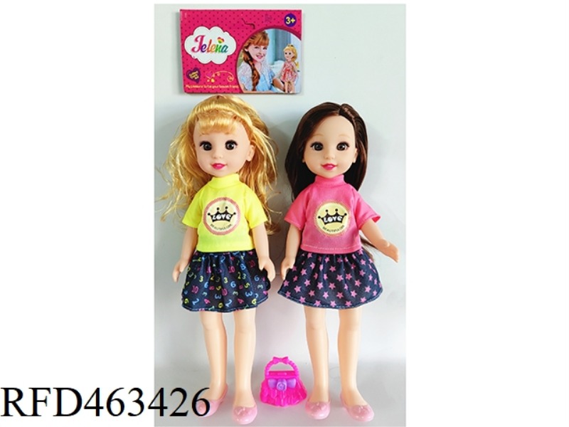 14 INCH DOLL FASHION CLOTHING 2 MIXES {ENAMEL HAND THICKENING BODY}