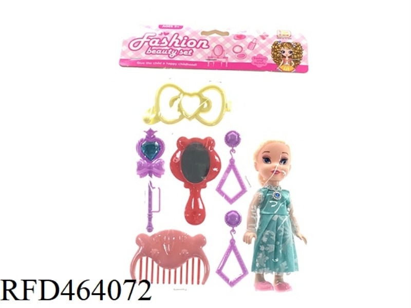 JEWELRY COMBINATION +6 INCH SNOW PRINCESS DOLL