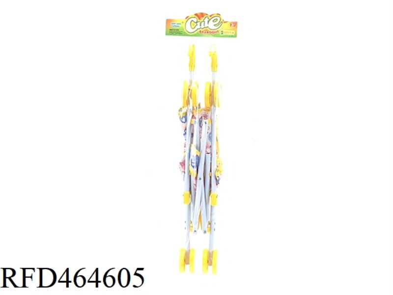 YELLOW CHILDREN'S TROLLEY (IRON)
