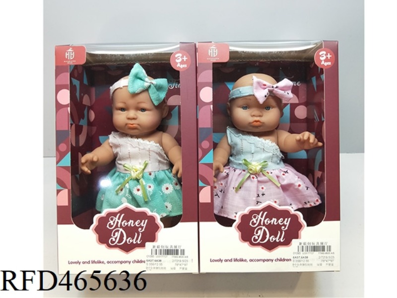 9-INCH FULL BODY ENAMEL DOLL STANDING PACKAGING