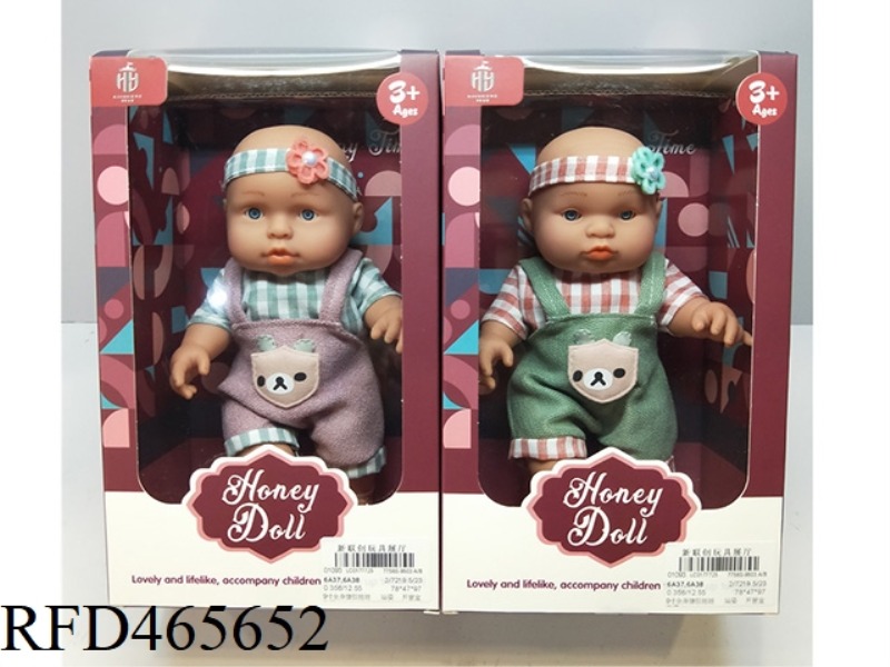 9-INCH FULL BODY ENAMEL DOLL STANDING PACKAGING