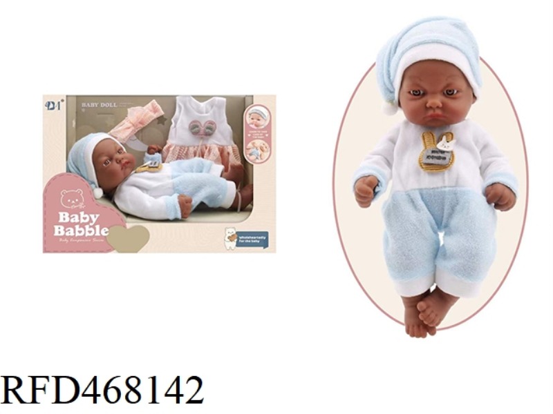 10 INCH IMITATION BLACK NEWBORN BABY DOLL