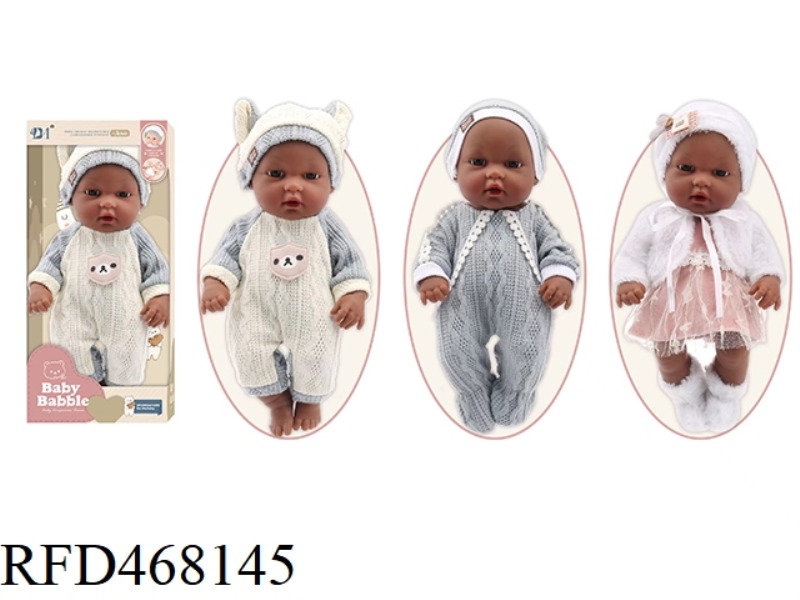 12 INCH IMITATION NEWBORN BLACK DOLL