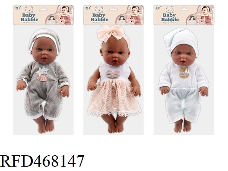12 INCH IMITATION NEWBORN BLACK DOLL