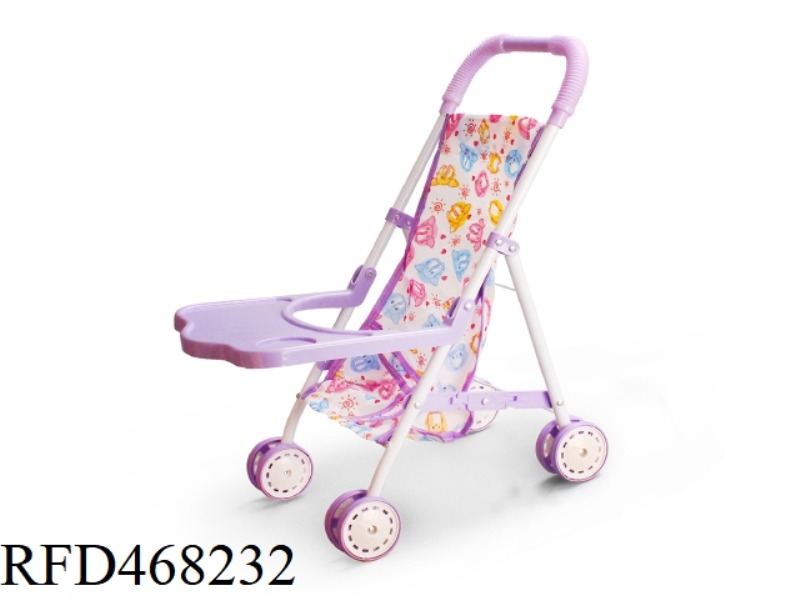 IRON TROLLEY WITH DINING BOARD
