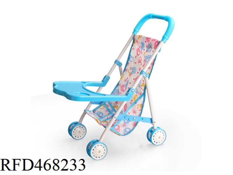 IRON TROLLEY WITH DINING BOARD