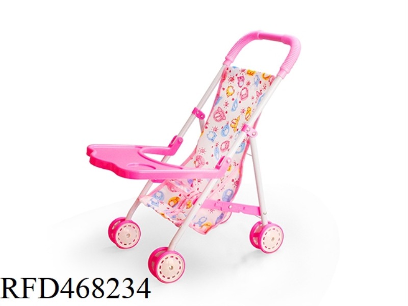 IRON TROLLEY WITH DINING BOARD