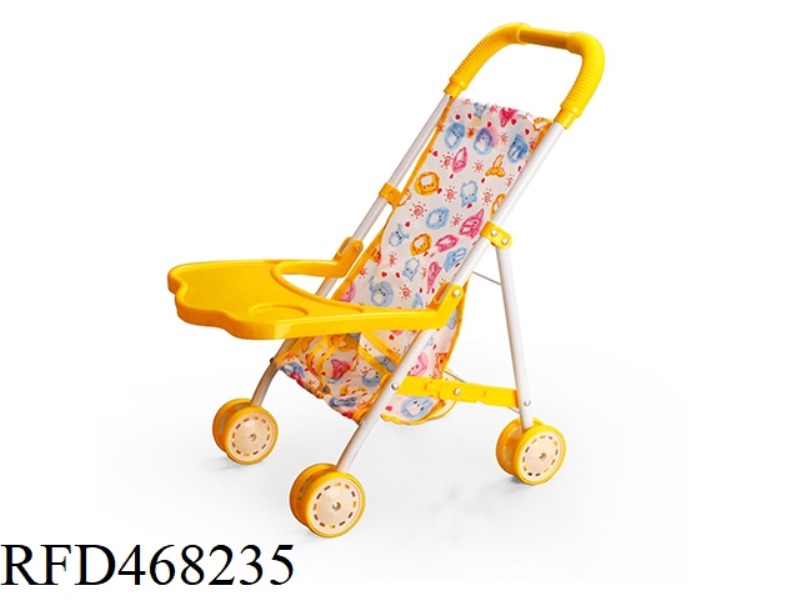 IRON TROLLEY WITH DINING BOARD