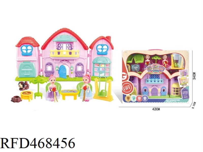 BARBIE CARTOON VILLA SET