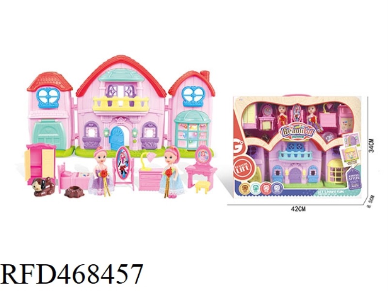 BARBIE CARTOON VILLA SET